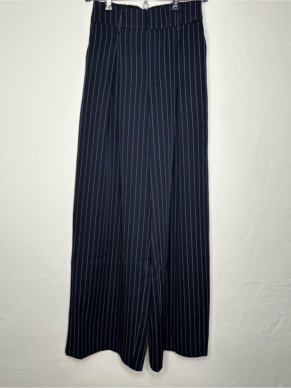 Cider Navy Highrise Pinstripe Dress Trousers